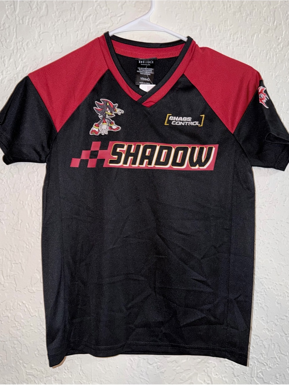 NWT Sonic the Hedgehog Shadow Youth Soccer Jersey BoxLunch Exclusive Size M